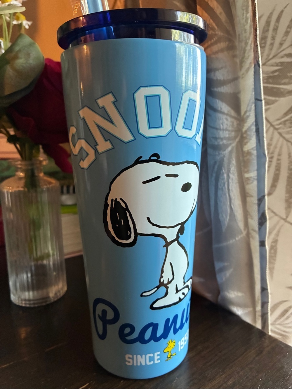 Light Blue Snoopy Travel Tumbler - Insulated Carry Cup - Picture 9 of 11